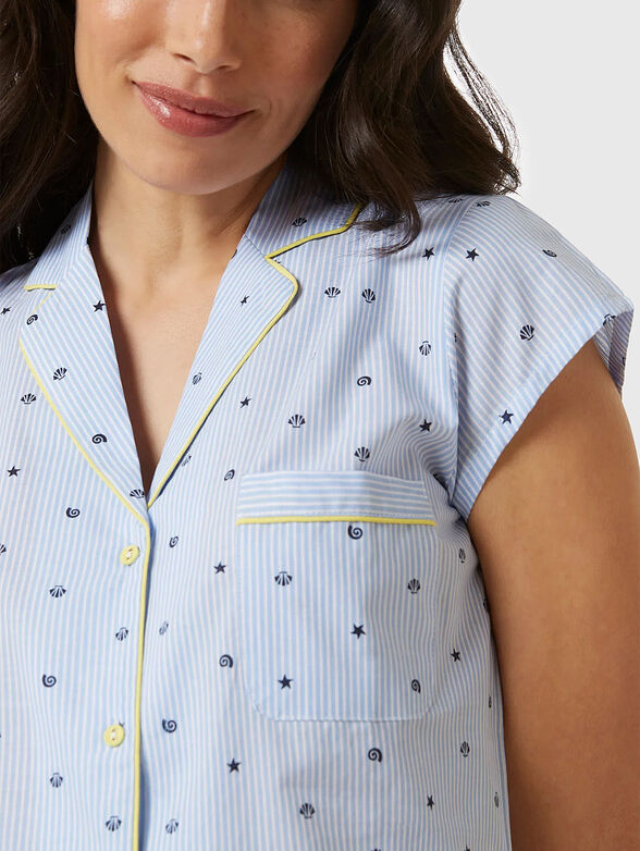 SEA YOU SOON striped print pajamas  - 3
