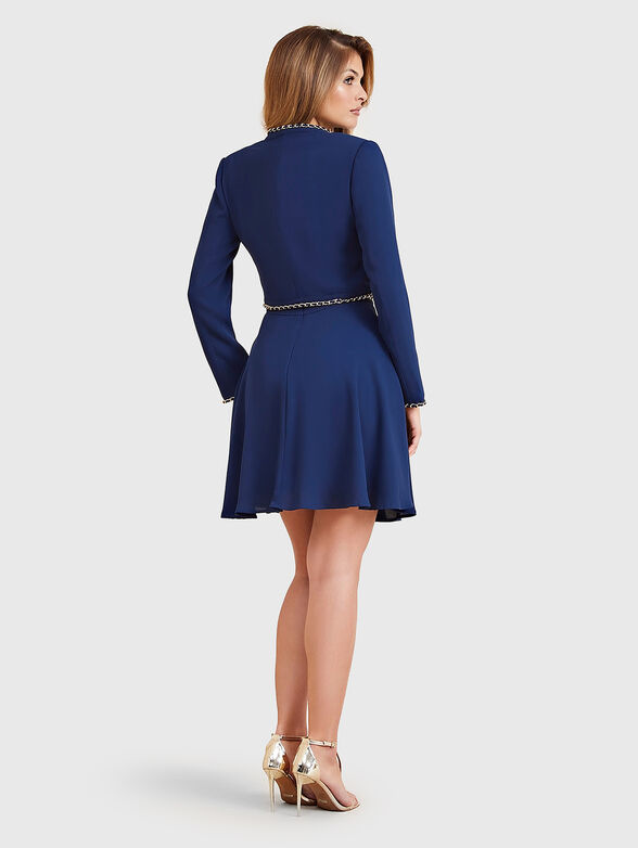 NAUSICA blue cropped bolero jacket - 2