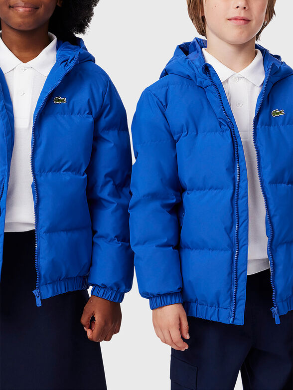 Blue jacket with hood - 1