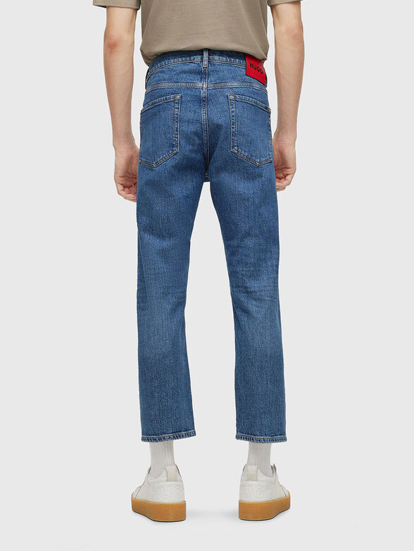 Jeans with contrasting logo accent - 2