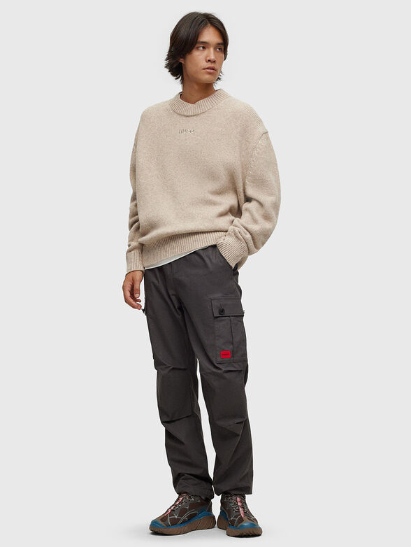 Oversized sweater in wool blend  - 2