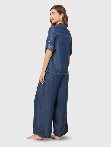 DENIM lyocell shirt with adjustable sleeves - 3