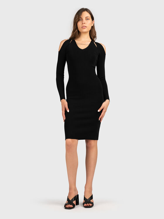 Rochie slim cu detalii decupate - 1