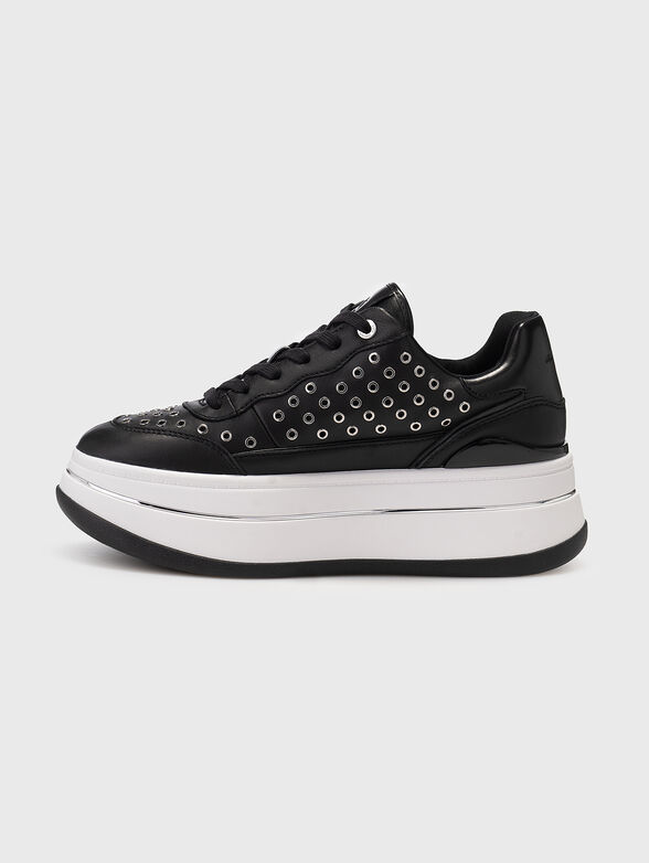 HAYES leather sports shoes on platform - 4