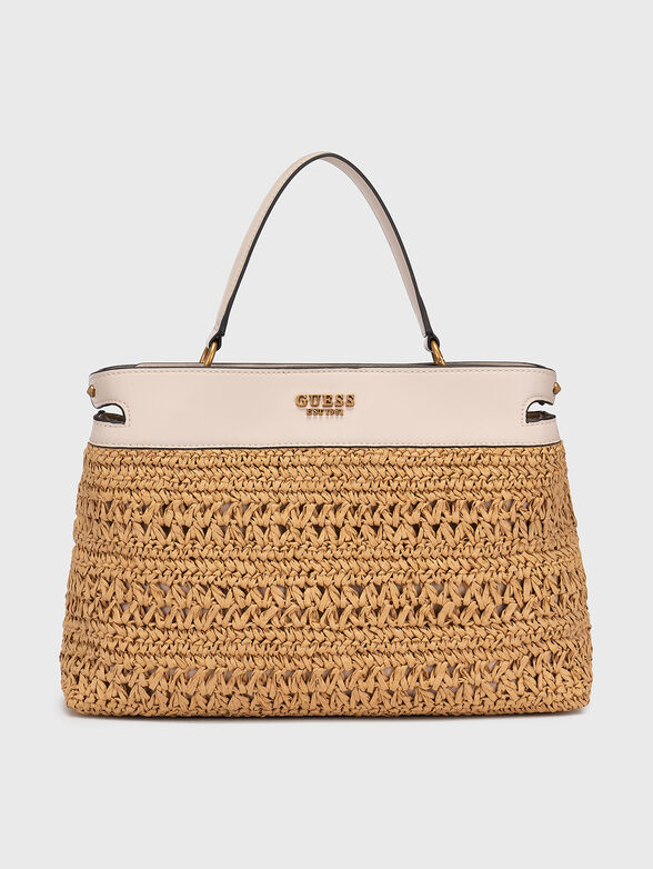 LIGURIA black bag with knitted texture - 1