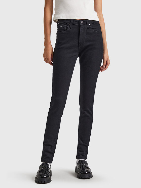 Blugi skinny în negru - 1
