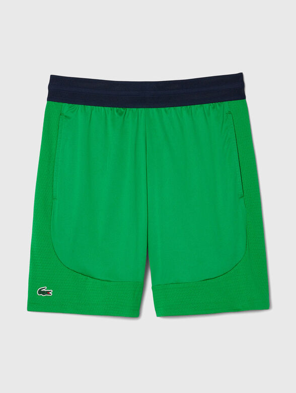 Sports shorts with logo embroidery - 1