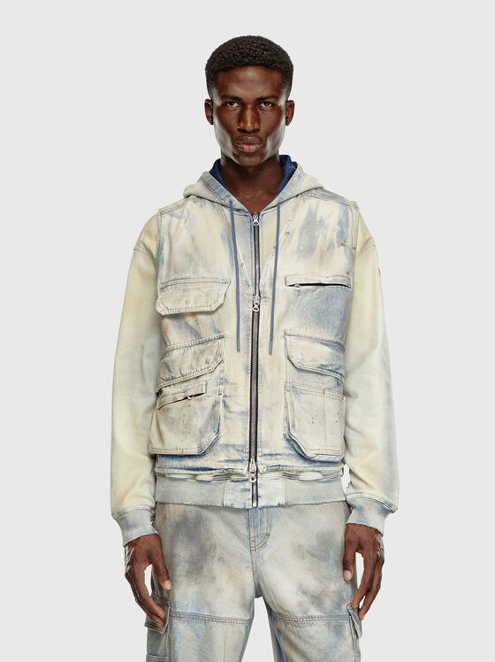 Jachetă din denim D-SAMP-S - 1