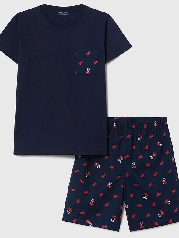 RIVIERA CLUB dark blue two-piece pyjamas  - 2