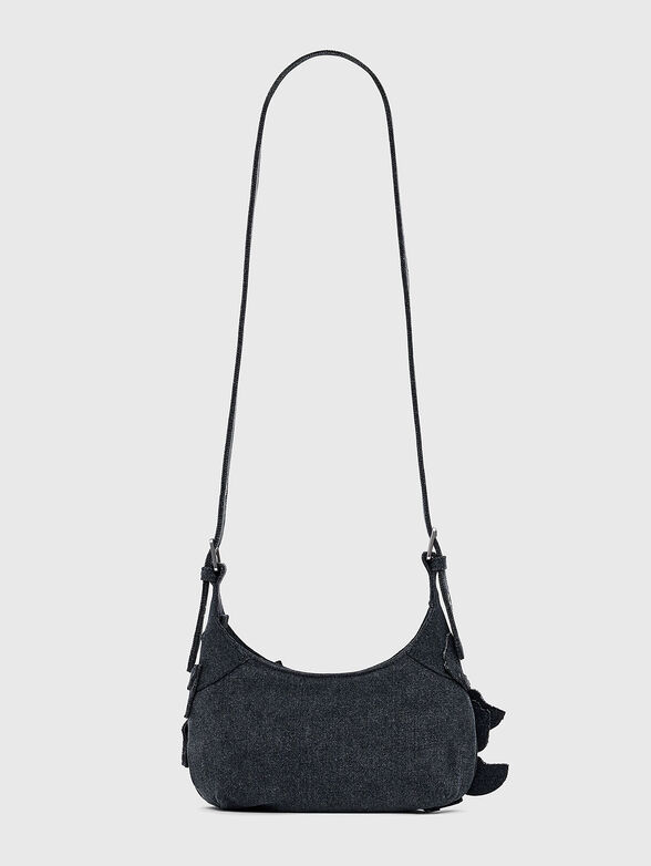 Denim crossbody bag with logo - 3