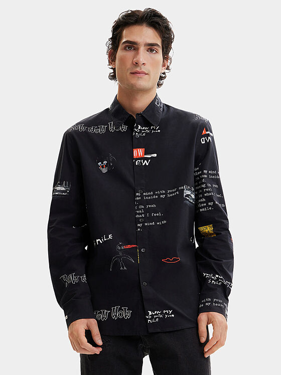 CARLO shirt with art print - 1