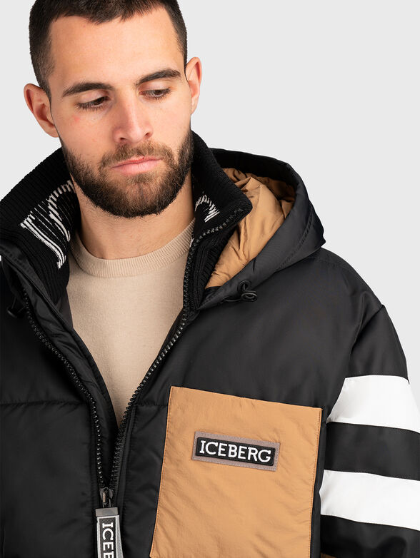 Puffer jacket with contrast details - 4