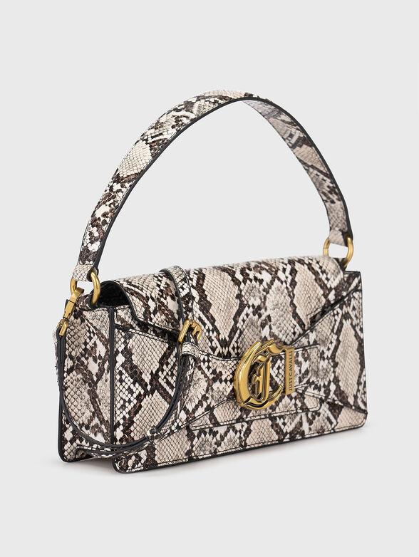Crossbody bag with animal print and texture - 4