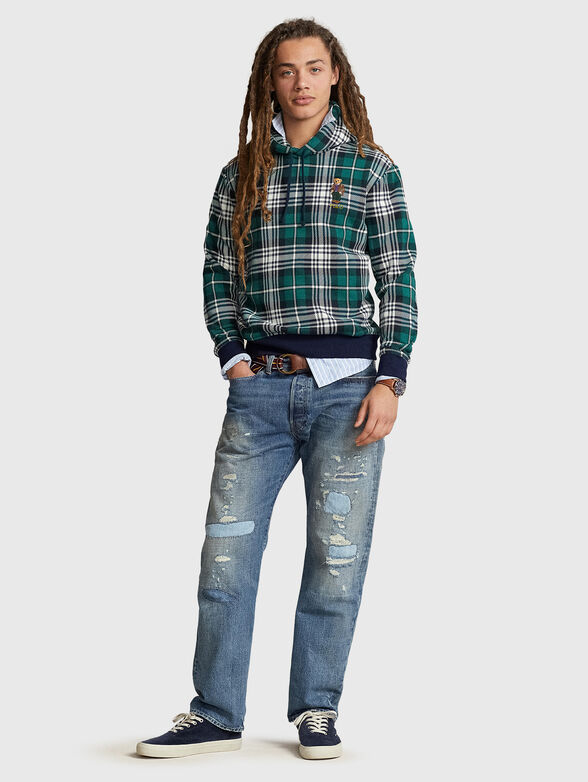 POLO BEAR cotton-blend checked sweatshirt - 2