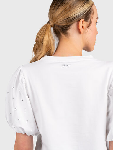 T-shirt with multicolored rhinestones - 5
