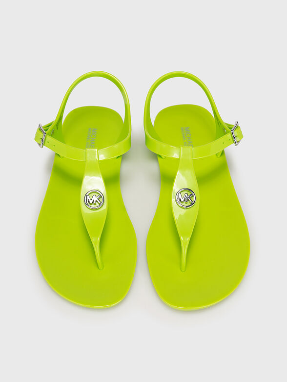MALLORY JELLY gold beach sandals - 6
