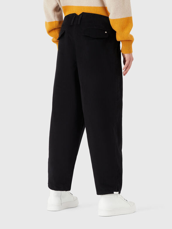 Cotton trousers with waist ties - 2
