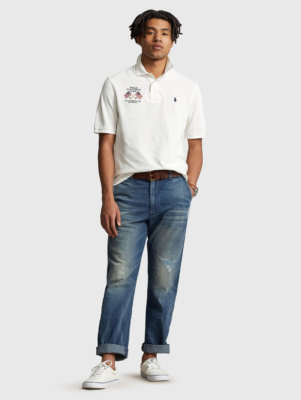 Detail-embroidered Polo Shirt  - 2