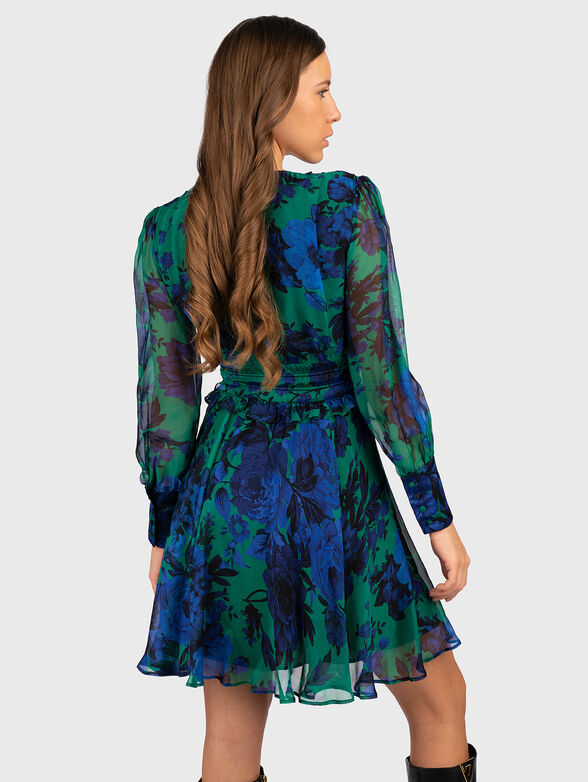 Dress of silk blend with floral print - 2
