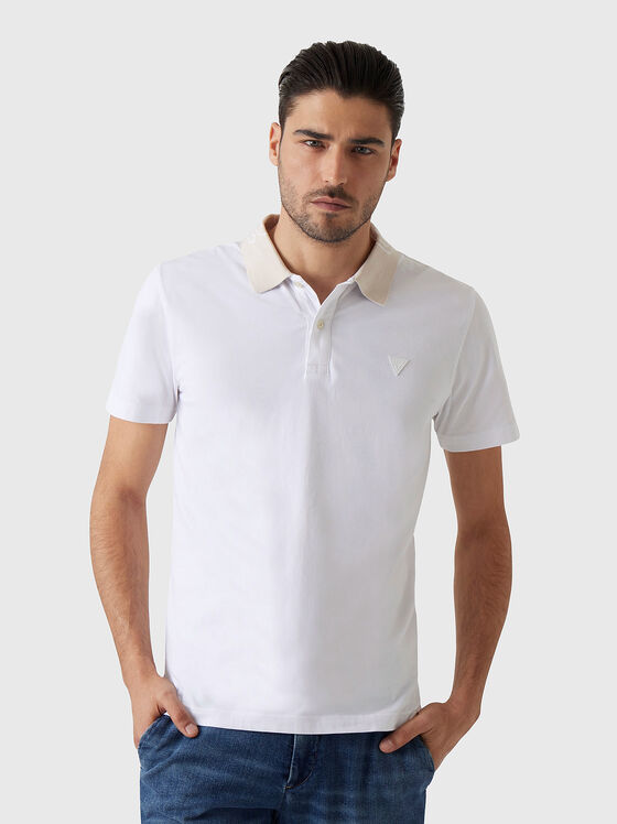 NOLAN polo shirt with logo accent on the collar  - 1