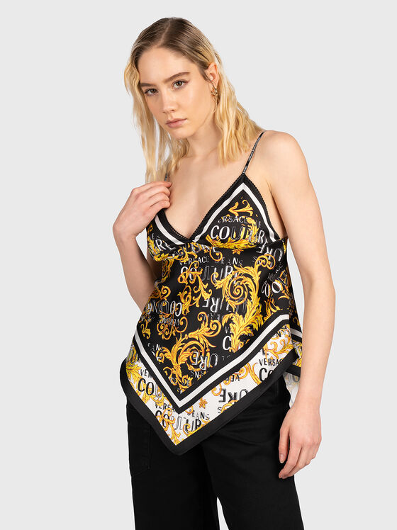 Asymmetric top with print - 1