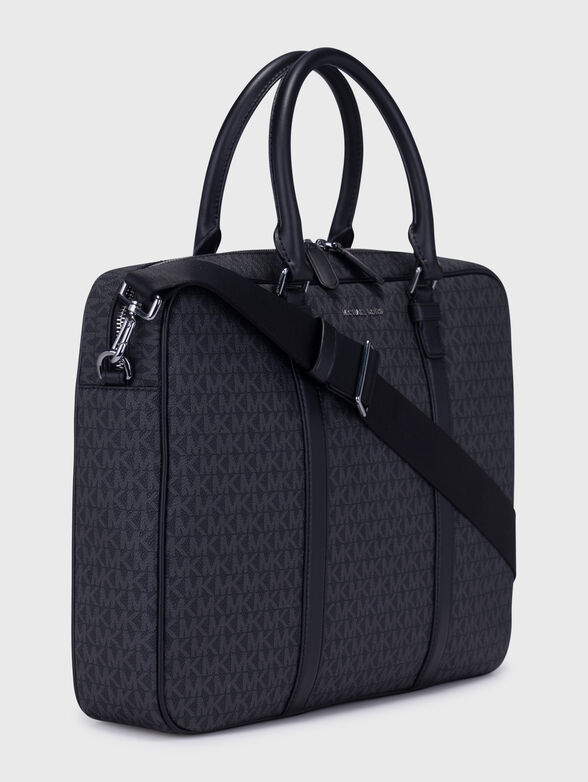 Laptop bag with monogram logo print - 4