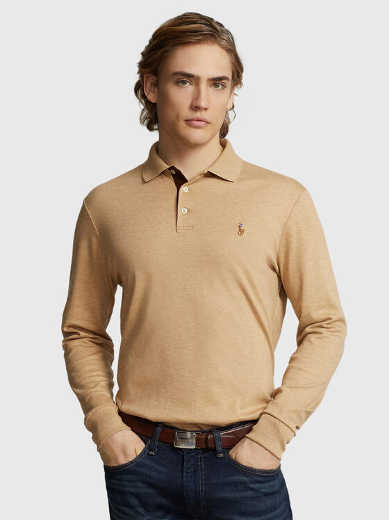 Beige cotton Polo Shirt  - 1
