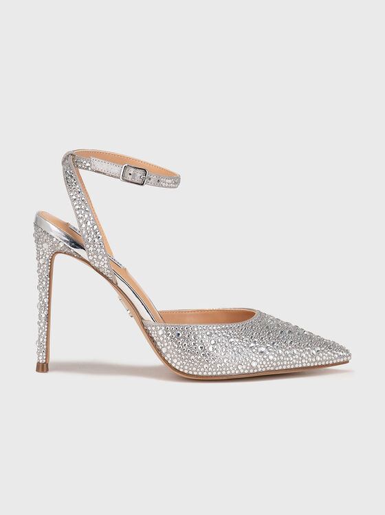 REVERT-S shoes in silver color with applied rhinestones - 1