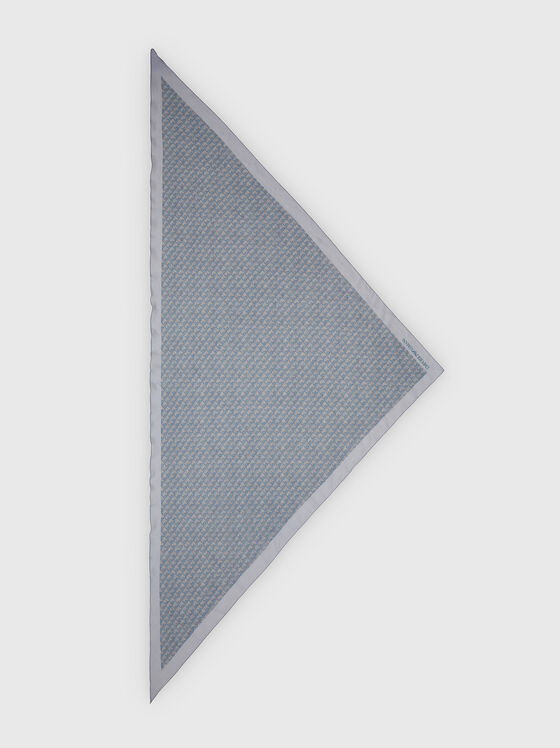Șal cu imprimeu geometric și accent logo - 1