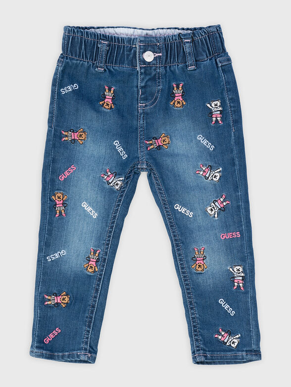 Jeans with embroidery  - 1