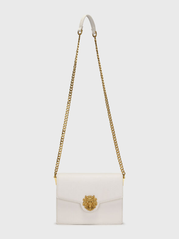 Beige crossbody bag with golden accent  - 2