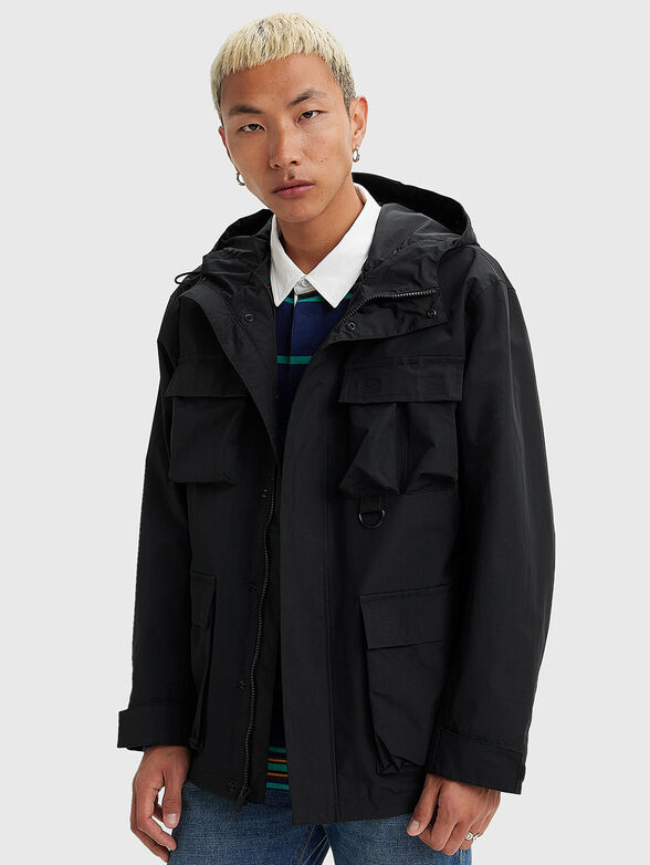 Black jacket with hood - 3