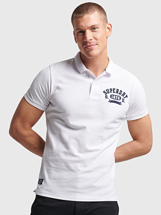 Tricou polo alb VINTAGE SUPERSTATE - 1