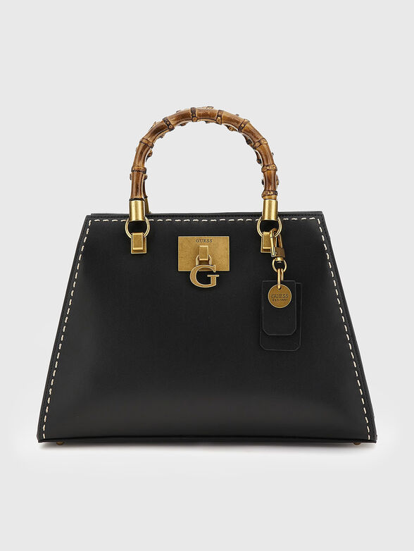 STEPHI black bag with accent handle - 1