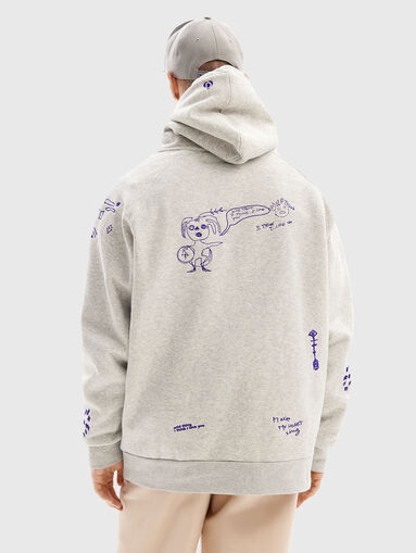 Sweatshirt with accent embroideries - 3