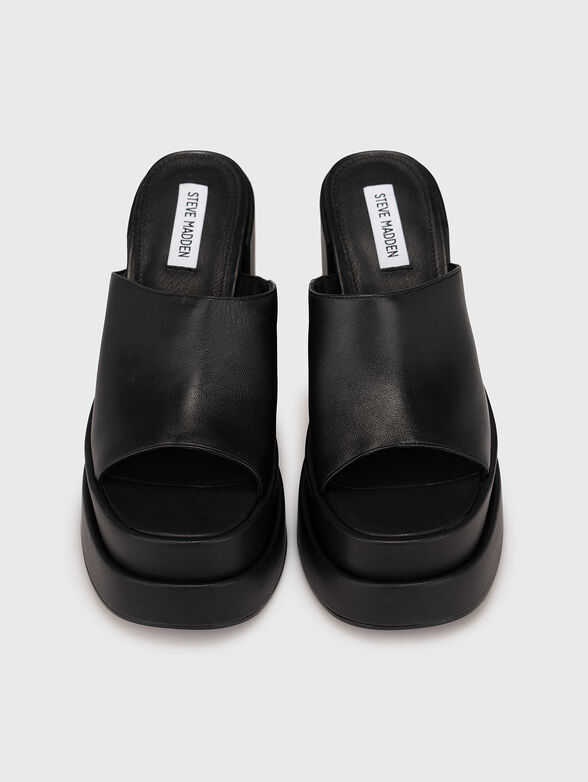 CAGEY black heeled sandals - 6
