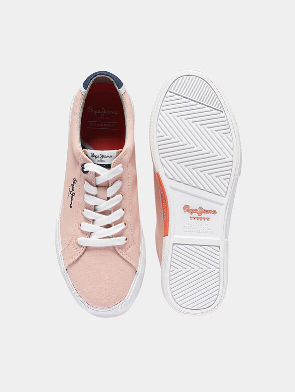 KENTON Pink cotton sneakers - 1