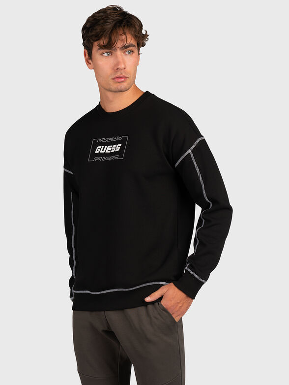 ALGER sports sweatshirt with contrast logo print - 1