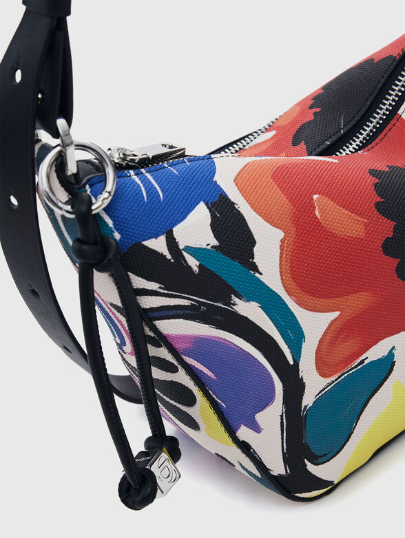 Crossbody bag with floral print - 5