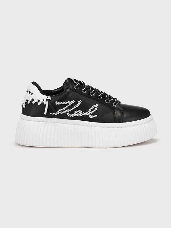 KREEPER LO black leather shoes - 1