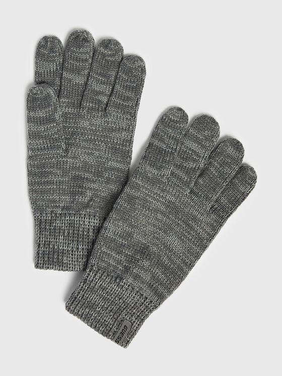Knitted gloves with logo detail - 1