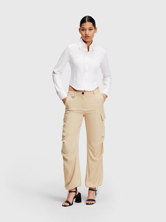 Beige cargo pants - 1