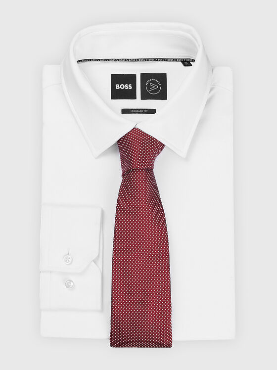 Tie of silk and jacquard - 1