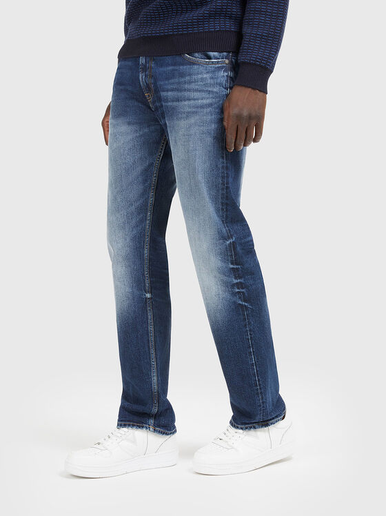 Straight jeans with logo accent - 1