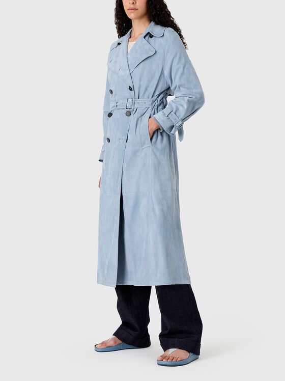 Trench coat with double-breasted fastening  - 1