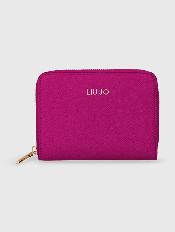 Small wallet with gold logo - 1