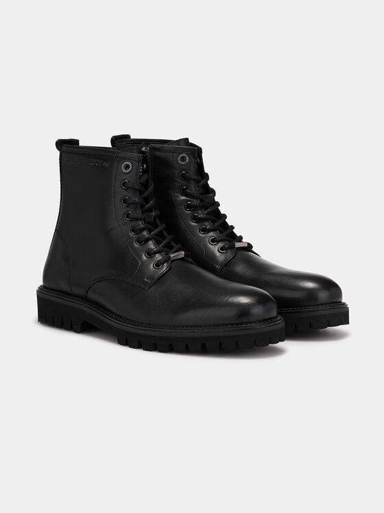 Trucker leather ankle boots - 2
