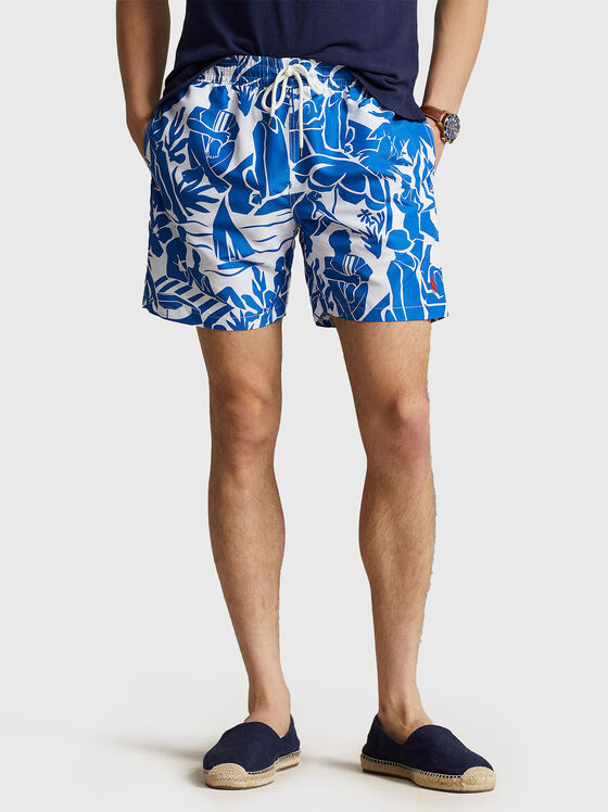 TRAVELER printed beach shorts - 1