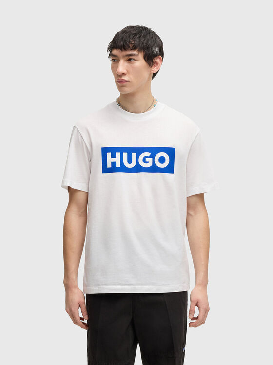 Tricou cu imprimeu logo contrastant - 1