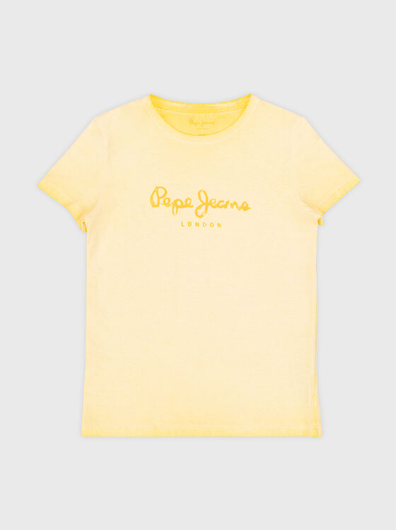 Yellow logo T-shirt  - 1